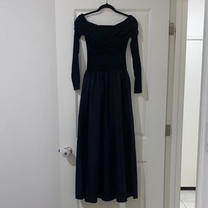 Commense Black Long Sleeve Dress